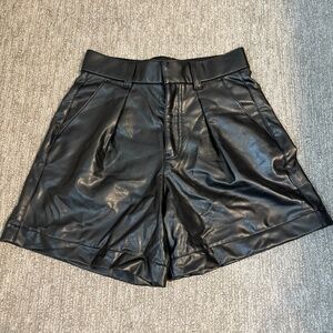 Abercrombie & Fitch Vegan Leather Shorts